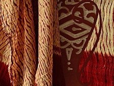 Handful of stars  ( Shibori ~ Ajrakh Stoles ) - {b}